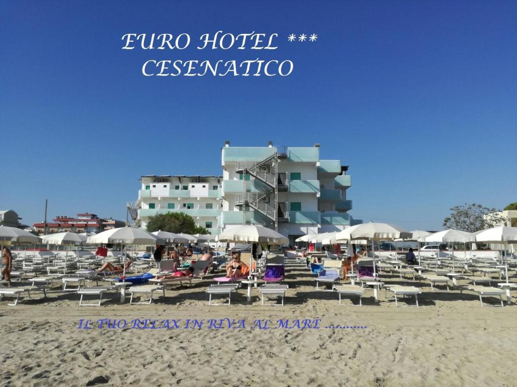 eurohotel sul mare spiaggia privata cesenatico vista mare