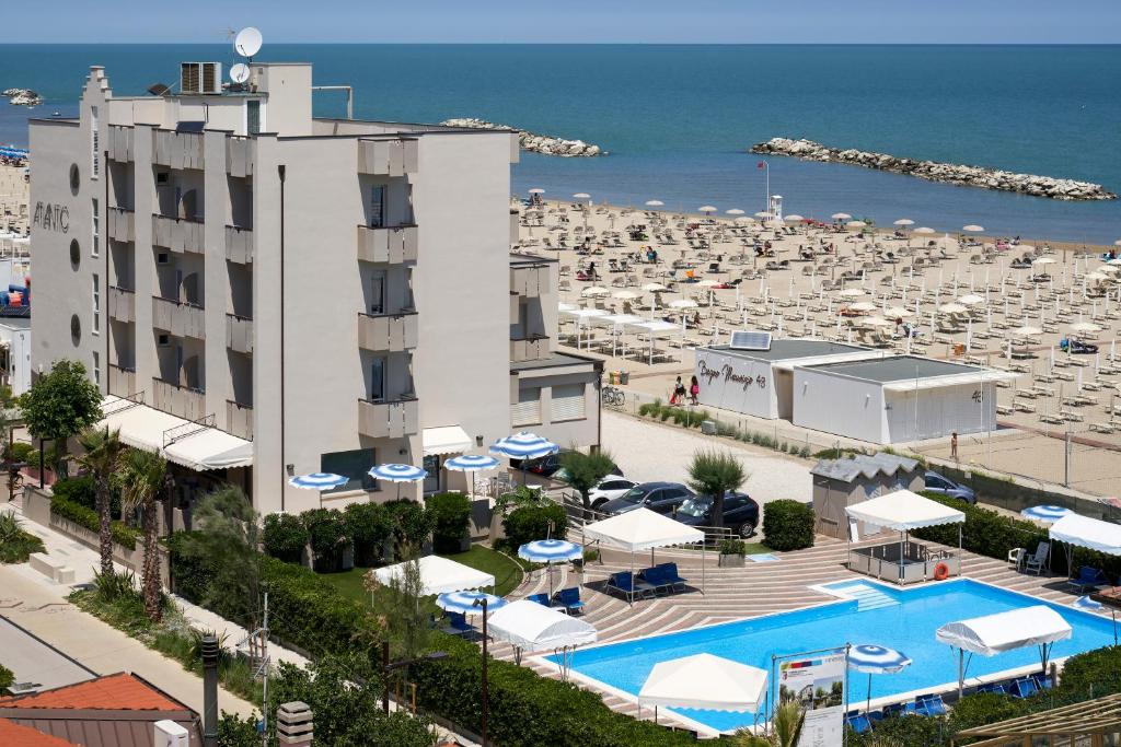 hotel atlantic 3 vista mare viserbella rimini emilia-romagna sulla spiaggia
